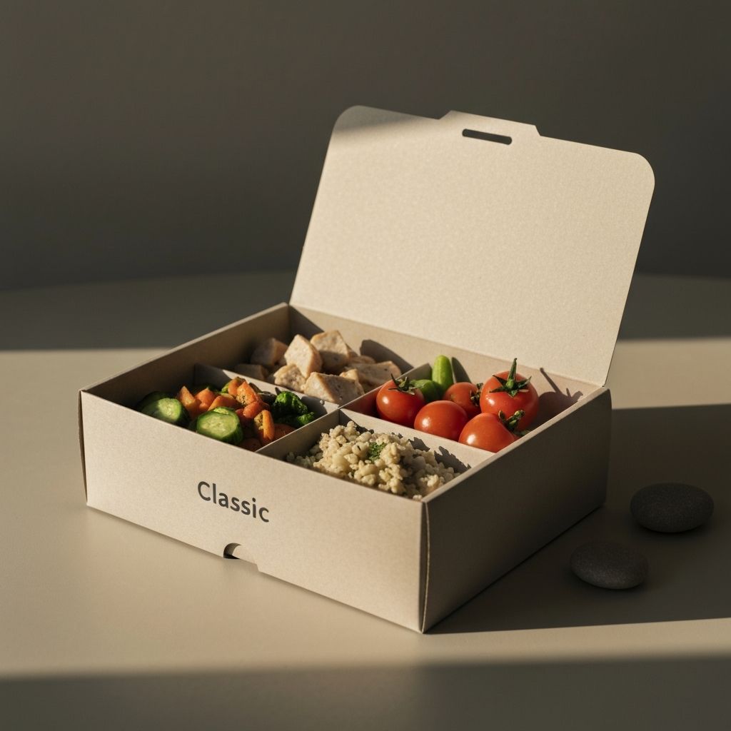 Classic Set - zeitloses Menü mit Protein und Gemüse